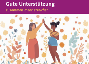 Postkarte Gute Unterstützung "zusammen mehr erreichen"